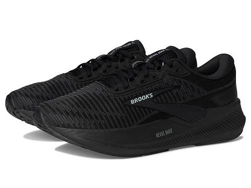 送料無料 ブルックス Brooks メンズ 男性用 シューズ 靴 スニーカー 運動靴 Revel Max - Black/Black/Ebony
