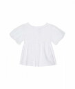 こちらの商品は Janie and Jack 女の子用 ファッション 子供服 ブラウス Puff Sleeve Blouse (Toddler/Little Kids/Big Kids) - White です。 注文後のサイズ変更・キャンセルは出来ませんので、十分なご検討の上でのご注文をお願いいたします。 ※靴など、オリジナルの箱が無い場合がございます。ご確認が必要な場合にはご購入前にお問い合せください。 ※画面の表示と実物では多少色具合が異なって見える場合もございます。 ※アメリカ商品の為、稀にスクラッチなどがある場合がございます。使用に問題のない程度のものは不良品とは扱いませんのでご了承下さい。 ━ カタログ（英語）より抜粋 ━ Janie and Jack Kids&#039; Apparel Dress up your little one in Janie and Jack(R) Puff Sleeve Blouse for an effortless statement look. Regular fit. Pullover style. Crew neckline. Button closure. Short puff sleeves. Peplum waist silhouette. Material:Shell: 100% cotton;Lining: 100% lining. Machine wash, tumble dry. ※掲載の寸法や重さはサイズ「4 Toddler」を計測したものです. サイズにより異なりますので、あくまで参考値として参照ください. 実寸（参考値）： Length: 約 38.10 cm