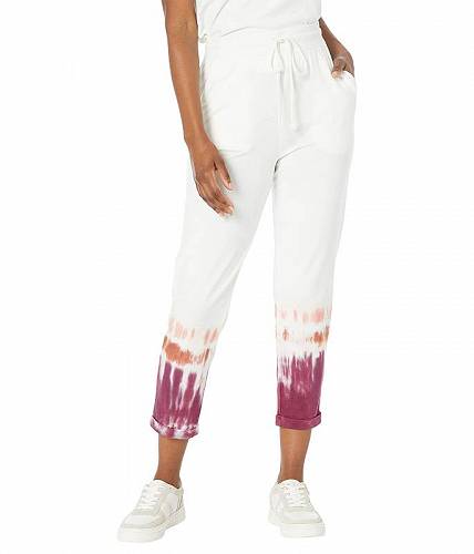 送料無料 モッドオードック Mod-o-doc レディース 女性用 ファッション パンツ ズボン Tie-Dye Cotton Modal Spandex Terry Cuffed Cropped Pants - Platinum
