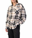  TN`A Sanctuary fB[X p t@bV {^Vc Dropped Shoulder Tunic - Natural Craft Plaid