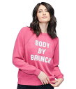 送料無料 ワイルドフォックス Wildfox レディース 女性用 ファッション パーカー スウェット Body By Brunch Sweatshirt - Sangria