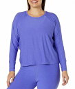 ̵ ӥɥ襬 Beyond Yoga ǥ  եå ƥ֥ Plus Size Featherweight Daydreamer Pullover - Ultra Violet Heather