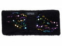  obW[~VJ Badgley Mischka fB[X p t@bVG  wAoh ~ Knitted Sequin Headband - Black Multi