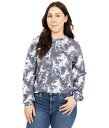  Bobeau fB[X p t@bV p[J[ XEFbg Dropped Shoulder Sweatshirt - Black Tie-Dye