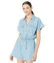 送料無料 バッファローデービッドビトン Buffalo David Bitton レディース 女性用 ファッション ジャンプスーツ つなぎ セット Earhart Short Playsuit - Light Azure Wash