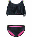 送料無料 アンダーアーマー Under Armour Kids 女の子用 スポーツ・アウトドア用品 キッズ 子供用水着 Tie-Dye Flutter Bikini (Little Kids) - Black