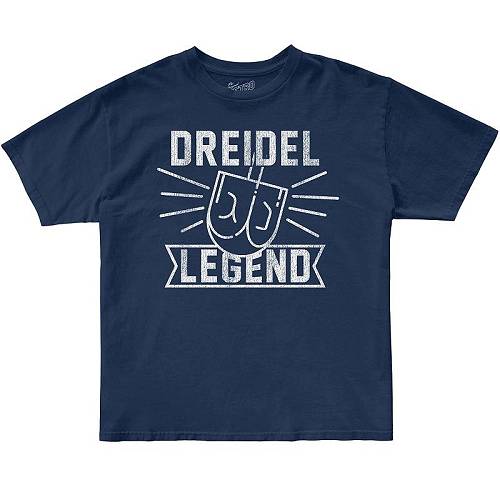 送料無料 オリジナルレトロブランド The Original Retro Brand Kids キッズ 子供用 ファッション 子供服 Tシャツ Dreidel Legend Crew Neck Tee (Toddler) - Navy