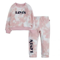 送料無料 リーバイス Levi&#039;s(R) Kids 女の子用 ファッション 子供服 セット Tie-Dye Knit Set (Toddler) - Almond