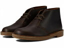送料無料 クラークス Clarks メンズ 男性用 シューズ 靴 ブーツ チャッカブーツ Bushacre 3 - Dark Brown Leather