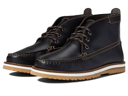 送料無料 クラークス Clarks メンズ 男性用 シューズ 靴 ブーツ チャッカブーツ Durston Mid - Dark Brown Leather