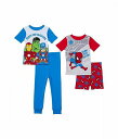 送料無料 フェイバリット キャラクターズ Favorite Characters 男の子用 ファッション 子供服 パジャマ 寝巻き Marvel Cotton 2 Set (Toddler) - Assorted