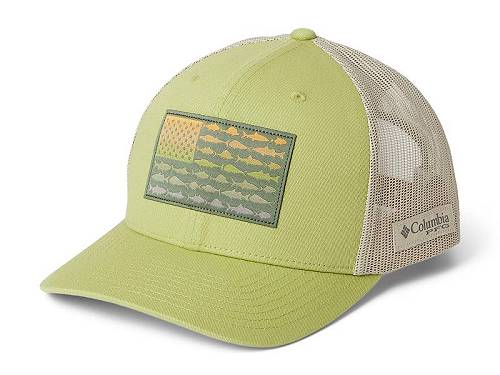 楽天グッズ×グッズ送料無料 コロンビア Columbia ファッション雑貨 小物 帽子 野球帽 キャップ PFG Fish Flag Mesh Snap Back - Pear/Fossil/Fish Flag