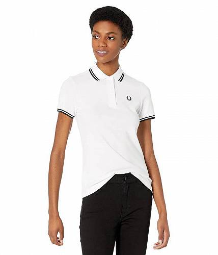 フレッドペリー 送料無料 フレッドペリー Fred Perry レディース 女性用 ファッション ポロシャツ Twin Tipped Fred Perry Shirt - White