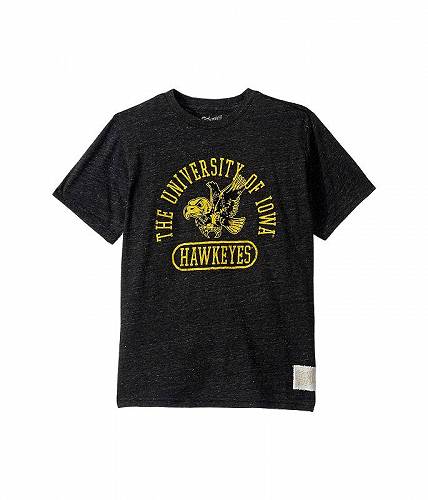 送料無料 オリジナルレトロブランド The Original Retro Brand Kids キッズ 子供用 ファッション 子供服 Tシャツ Iowa Hawkeyes Vintage Tri-Blend Tee (Big Kids) - Streaky Black