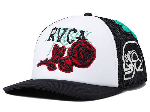 楽天グッズ×グッズ送料無料 ルーカ RVCA メンズ 男性用 ファッション雑貨 小物 帽子 Oblow Trucker - White/Black
