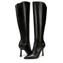 送料無料 サムエデルマン Sam Edelman レディース 女性用 シューズ 靴 ブーツ ロングブーツ Elia - Black Leather Wide Calf