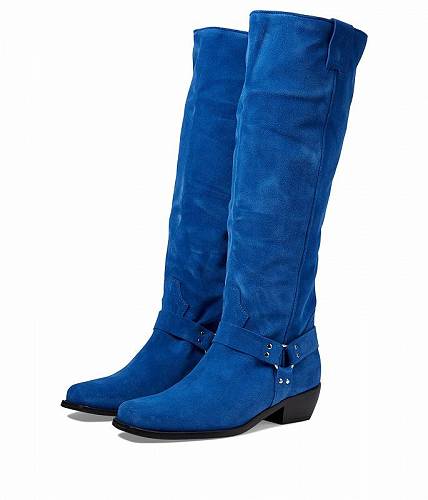 送料無料 フリーピープル Free People レディース 女性用 シューズ 靴 ブーツ ロングブーツ Lockhart Harness Boot - Cobalt Suede