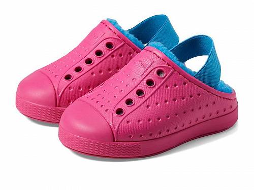 送料無料 ネイティブ Native Shoes Kids キッズ 子供用 キッズシューズ 子供靴 スニーカー 運動靴 Jefferson Cozy (Toddler) - Radberry Pink/Radberry Pink/Sky Blue
