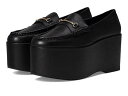 送料無料 スティーブマデン Steve Madden レディース 女性用 シューズ 靴 ローファー ボートシューズ Maureen - Black Leather