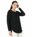 送料無料 カルバンクライン Calvin Klein レディース 女性用 ファッション セーター Rib Tunic with Round Hem - Blac...