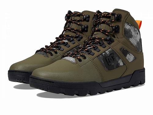 送料無料 ディーシー DC メンズ 男性用 シューズ 靴 スニーカー 運動靴 Pure High-Top WR Boot - Olive/Black