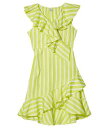 送料無料 HABITUAL girl 女の子用 ファッション 子供服 ドレス Hi-Low Ruffle Dress (Big Kids) - Lime