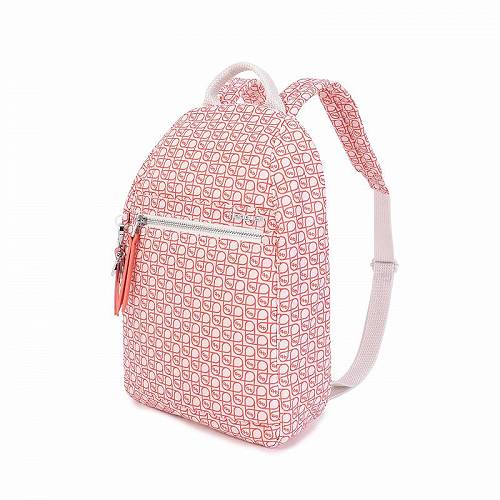  wbhO Hedgren fB[X p obO  obNpbN bN Vogue Backpack - Coral/Grey Signature Print