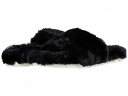  J/Slides fB[X p V[Y C Xbp Lovlie - Black Faux Fur