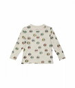 送料無料 Chaser Kids 男の子用 ファッション 子供服 Tシャツ Cotton Jersey Long Sleeve Crew Neck Tee (Toddler/Little Kids) - Au Lait