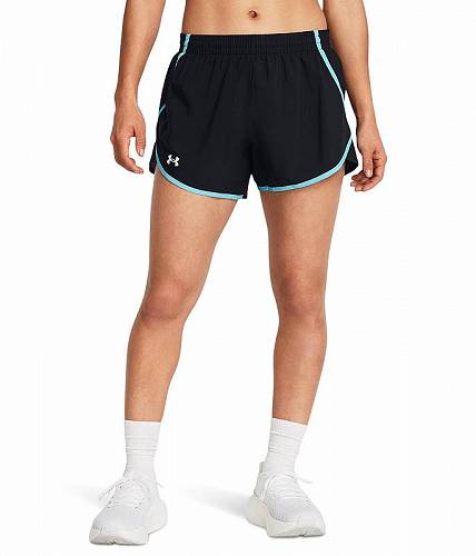 送料無料 アンダーアーマー Under Armour レディース 女性用 ファッション ショートパンツ 短パン Fly By Shorts - Black/Sky Blue/Reflective 送料無料 アンダーアーマー Under Armour レディース 女性用 ファッション ショートパンツ 短パン Fly By Shorts - Black/Sky Blue/Reflective