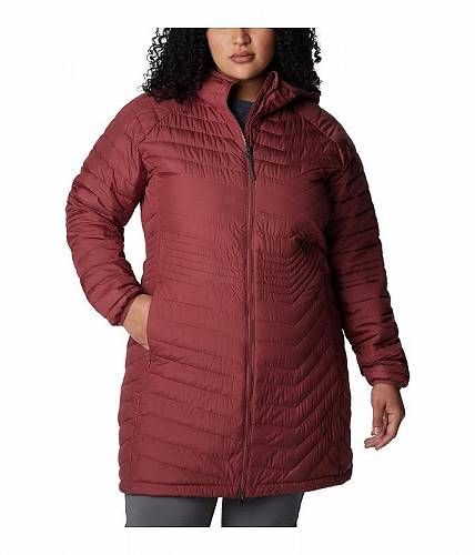 送料無料 コロンビア Columbia レディース 女性用 ファッション アウター ジャケット コート ダウン ウインターコート Plus Size Powder Lite(TM) Mid Jacket - Beetroot