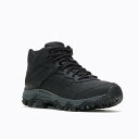 送料無料 メレル Merrell メンズ 男性用 シューズ 靴 ブーツ ハイキング トレッキング Moab Adventure 3 Mid WP - Black
