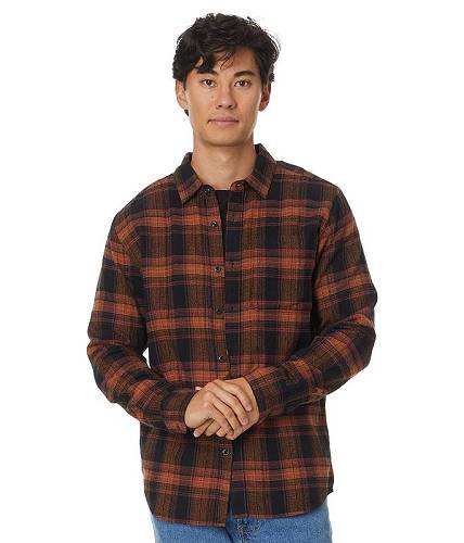 送料無料 ヴォルコム Volcom メンズ 男性用 ファッション ボタンシャツ Baystone Flannel Long Sleeve - Black