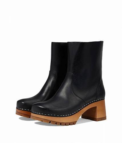 送料無料 スウェディッシュハズビーンズ Swedish Hasbeens レディース 女性用 シューズ 靴 ブーツ ミッドカフ Plain Boot - Black