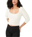 送料無料 フリーピープル Free People レディース 女性用 ファッション セーター Moonbeam 3/4 Puff Sleeve Pullover Pullover - Ivory