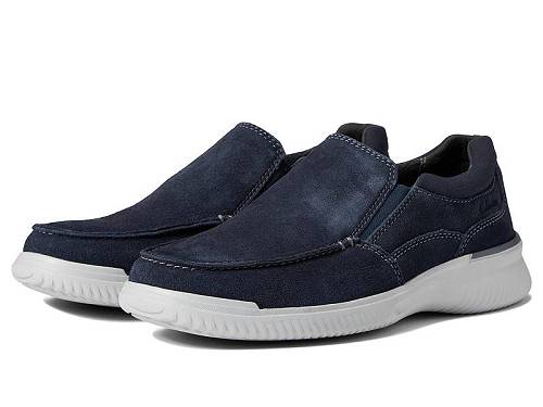 送料無料 クラークス Clarks メンズ 男性用 シューズ 靴 ローファー Donaway Free - Navy Waxy