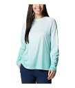 送料無料 コロンビア Columbia レディース 女性用 ファッション ボタンシャツ Super Tidal Tee(TM) Long Sleeve - Gulf Stream Basic Gradient