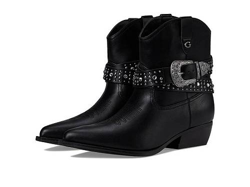楽天グッズ×グッズ送料無料 ゲス GUESS レディース 女性用 シューズ 靴 ブーツ ミッドカフ Lansly - Black Synthetic