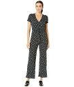 送料無料 オルタネイティブ Alternative レディース 女性用 ファッション ジャンプスーツ つなぎ セット Eco Cross Front Jumpsuit - Dark Grey Leopard