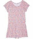 送料無料 バインヤード・バインズ Vineyard Vines Kids 女の子用 ファッション 子供服 ベビー服 赤ちゃん ロンパース Flutter Sleeve Knit Romper (Toddler/Little Kids/Big Kids) - Papaya Punch