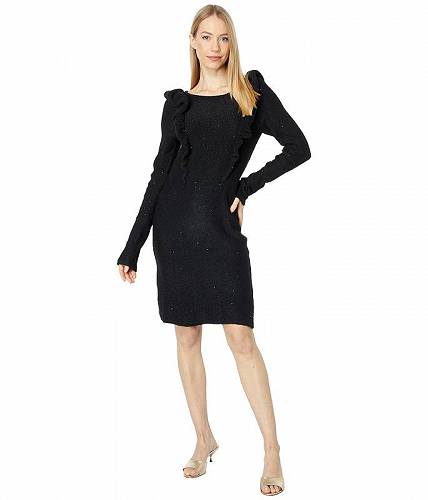 送料無料 リリーピューリッツァー Lilly Pulitzer レディース 女性用 ファッション ドレス Ruth Sequin Sweater Dress - Black Metallic