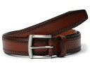 送料無料 ジョーンストンアンドマーフィー Johnston & Murphy メンズ 男性用 ファッション雑貨 小物 ベルト Perfed Edge Belt - Cognac