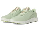 送料無料 エコー ゴルフ ECCO Golf レディース 女性用 シューズ 靴 スニーカー 運動靴 S Casual Lace Waterproof Golf Shoe - Matcha/Gold Metallic