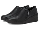 送料無料 クラークス Clarks レディース 女性用 シューズ 靴 スニーカー 運動靴 Suttyn Zip - Black Leather(4)