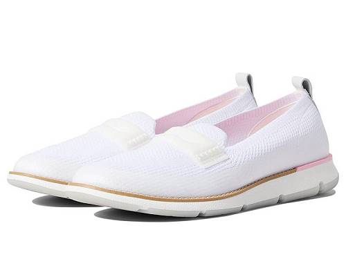 楽天グッズ×グッズ送料無料 コールハーン Cole Haan レディース 女性用 シューズ 靴 スニーカー 運動靴 4. Zerogrand Stitchlite Loafer - White Knit/White Iridescent TPU/Optic White/Oyster Mushroom
