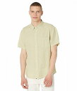 送料無料 ビリーレイド Billy Reid メンズ 男性用 ファッション ボタンシャツ Short Sleeve Tuscumbia Linen Shirt - Sea Grass