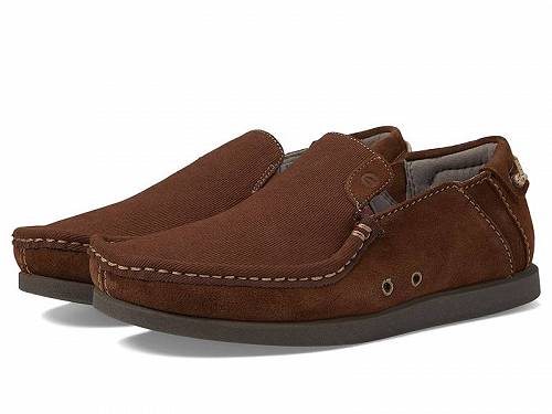 送料無料 クラークス Clarks メンズ 男性用 シューズ 靴 ローファー ShacreLite Step - Dark Tan Suede