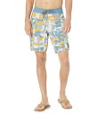  NCbNVo[ Quiksilver Y jp X|[cEAEghApi  Hempstretch Scallop 19&quot; Boardshorts - Ashley Blue