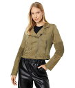  uNGkCV[ Blank NYC fB[X p t@bV AE^[ WPbg R[g WPbg Faux Suede Moto Jacket in Smokey Sage - Smokey Sage