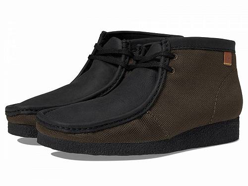 送料無料 クラークス Clarks メンズ 男性用 シューズ 靴 ブーツ チャッカブーツ Shacre Boot - Dark Green Textile